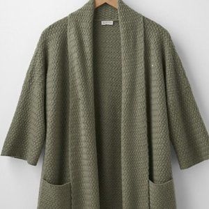 Garnet Hill Oversized Cashmere Kimono: Small